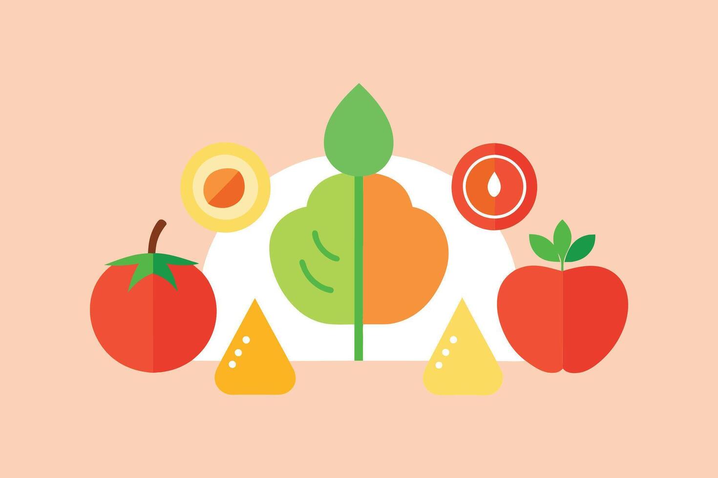 Ketogenic Diet Food Vector design