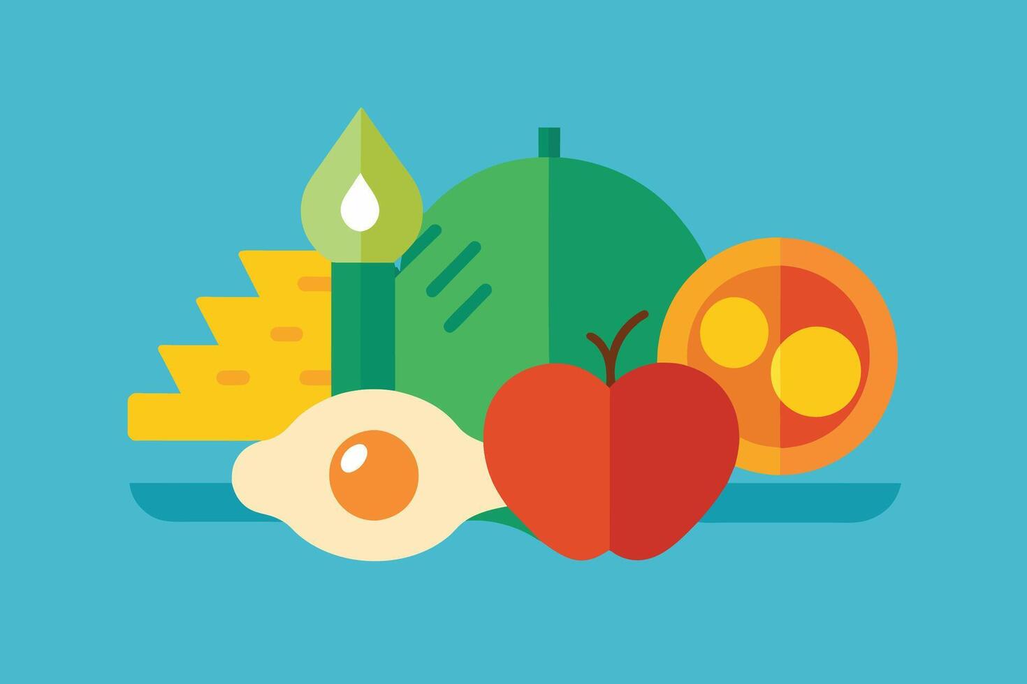 Ketogenic Diet Food Vector design