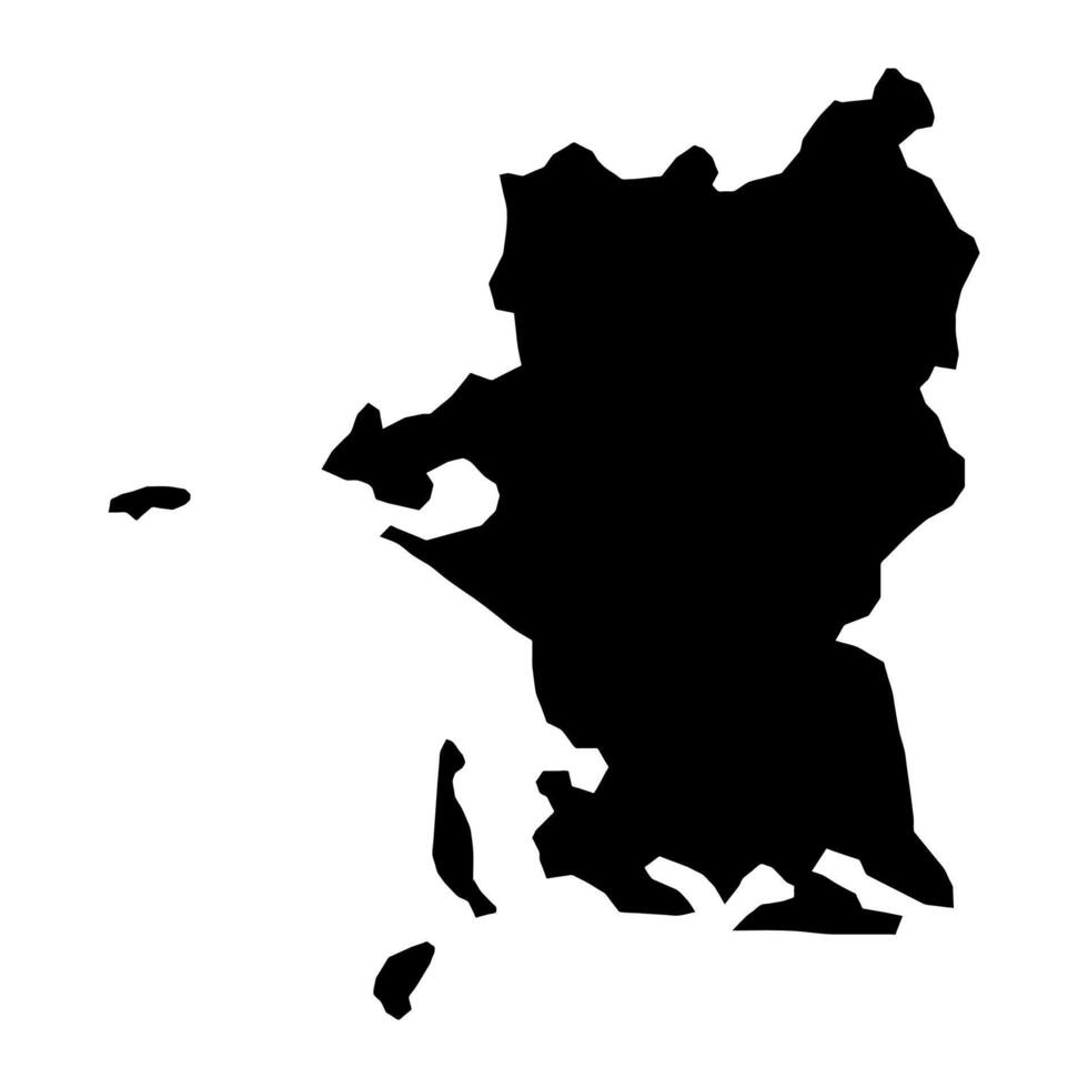 eslagelse municipio mapa, administrativo división de Dinamarca. vector ilustración.