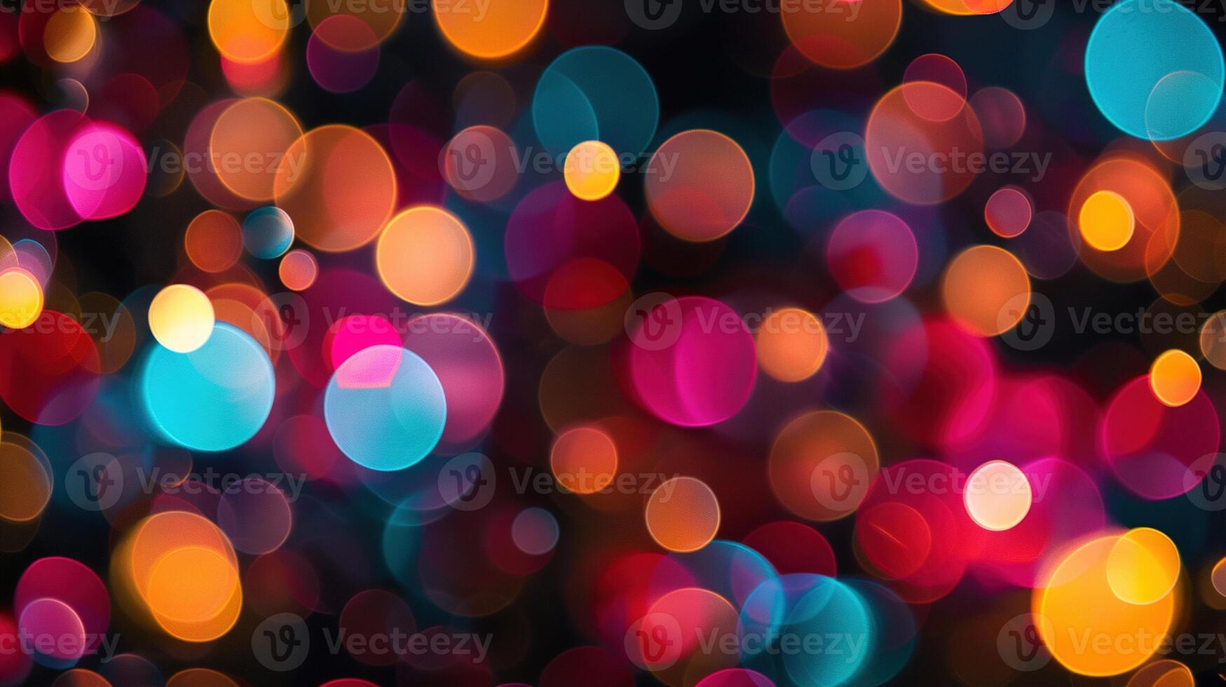 AI generated Abstract Colorful Blurred Lights on Black Background. Colourful, Light, Dreamlike, Wallpaper, Nobody, No People, Studio, Pattern, Variation, Color photo