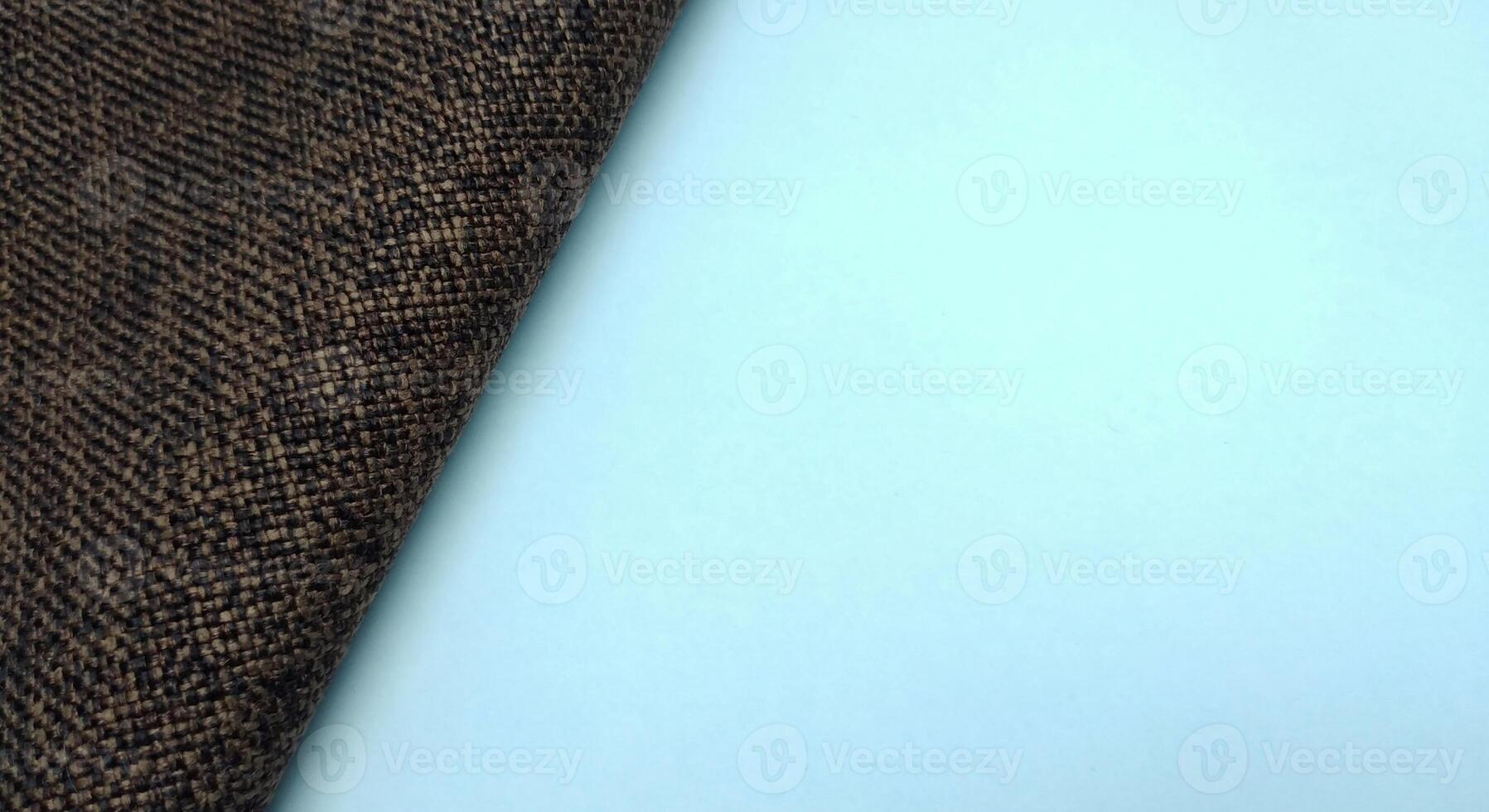 Close up of brown fabric  background with copy space for text photo
