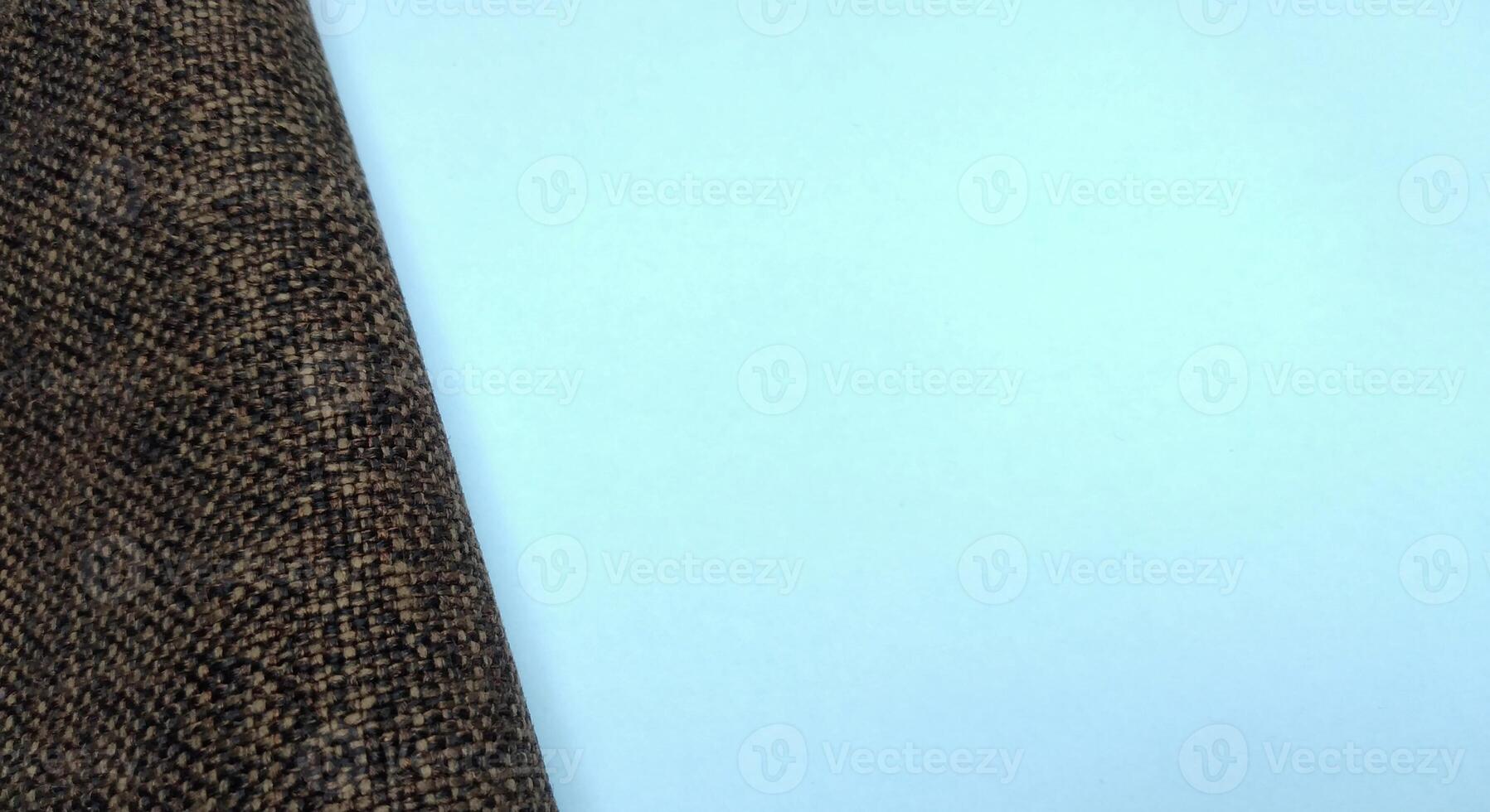 Close up of brown fabric  background with copy space for text photo