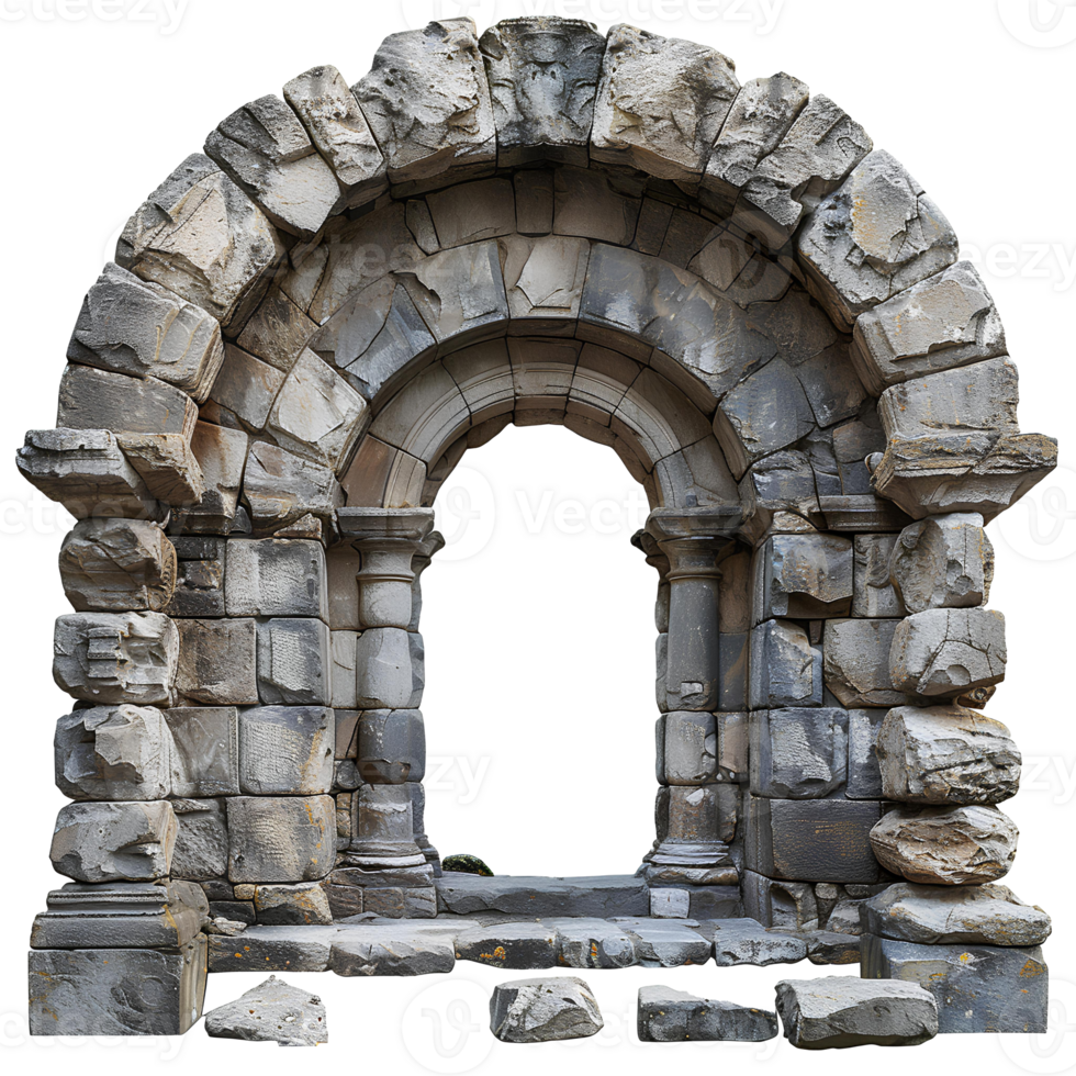AI generated Ancient Greek arch of triumph PNG. Ancient Greek architecture including he Doric order, the Ionic order, and the Corinthian order PNG