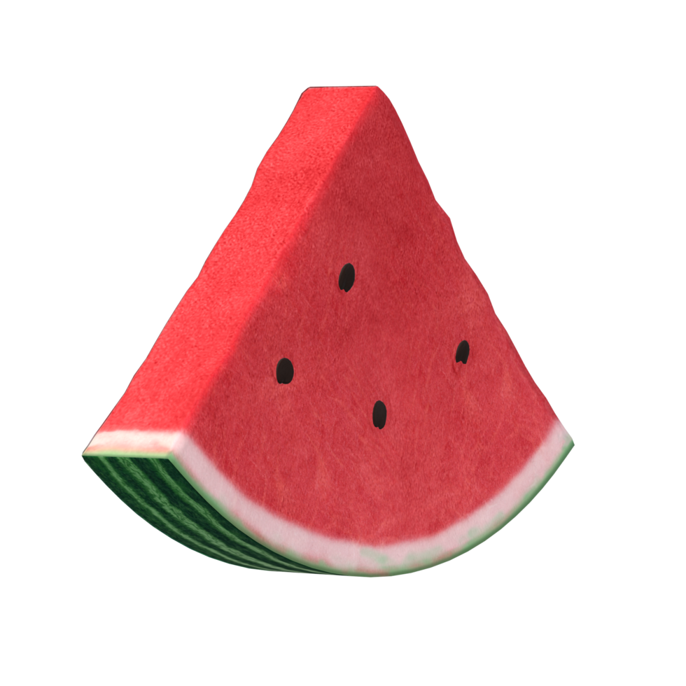 Watermelon slice 3D Rendering png
