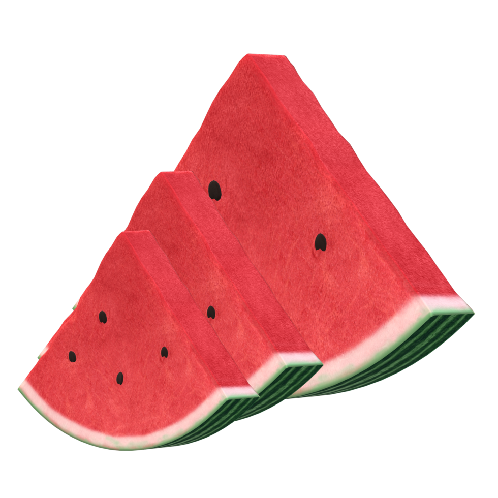 Watermelon slice 3D Rendering png