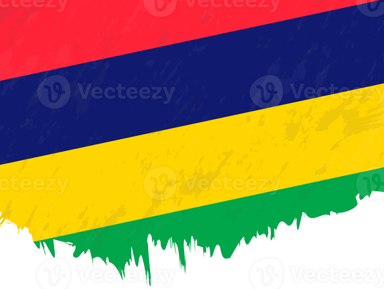 Grunge-style flag of Mauritius. png