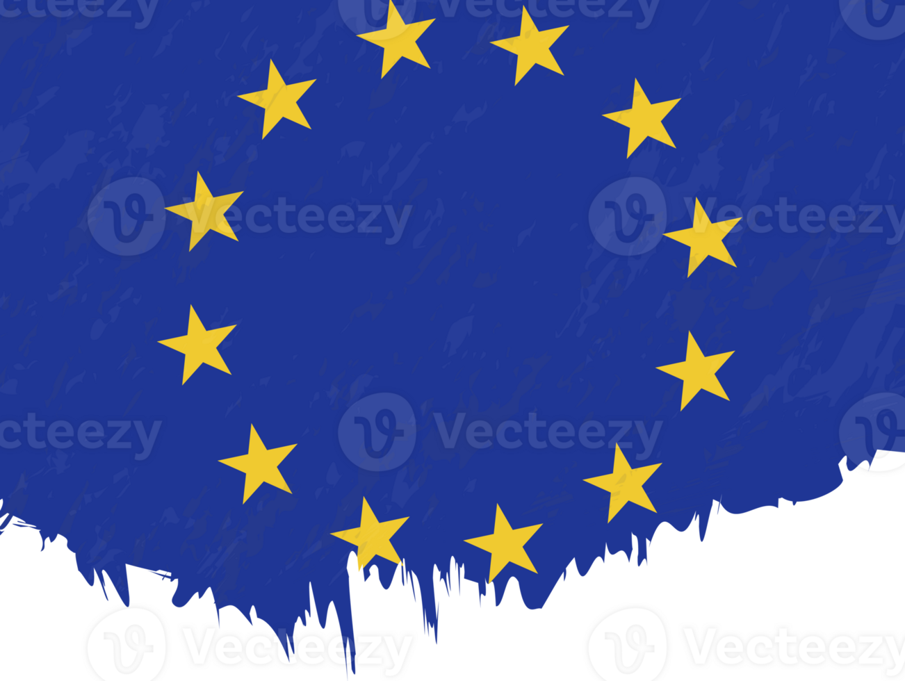 estilo grunge bandeira do europeu União. png