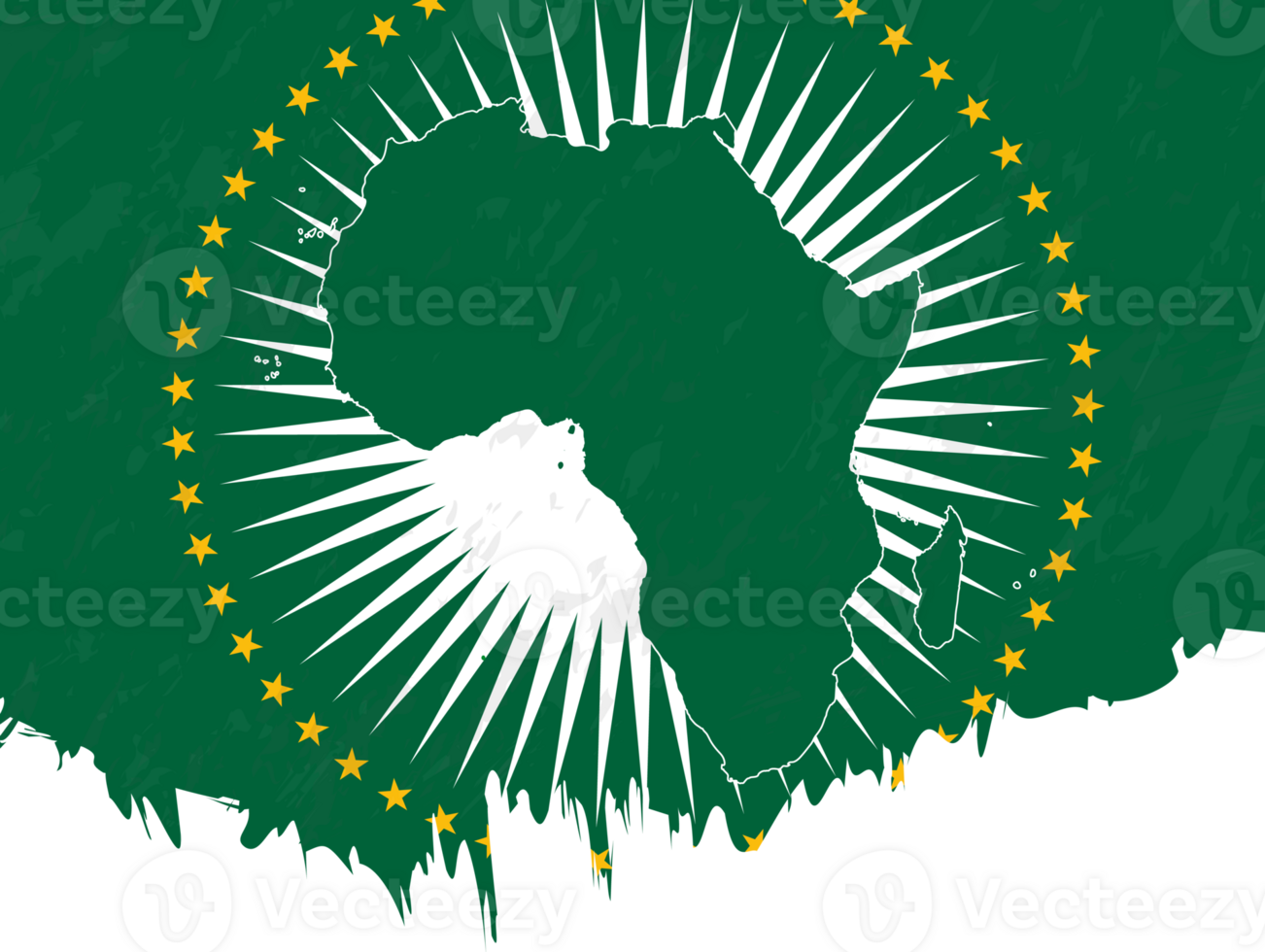 Grunge-style flag of African Union. png