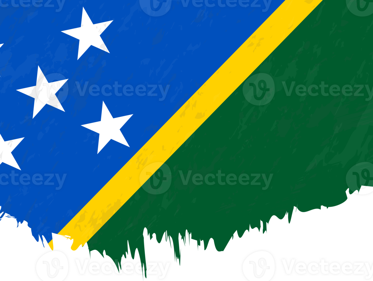 Grunge-style flag of Solomon Islands. png