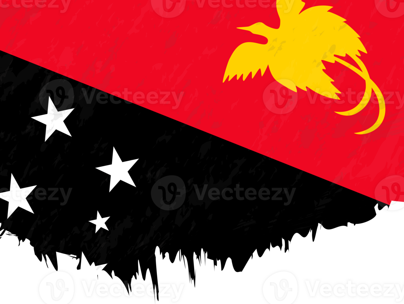 Grunge-style flag of Papua New Guinea. png