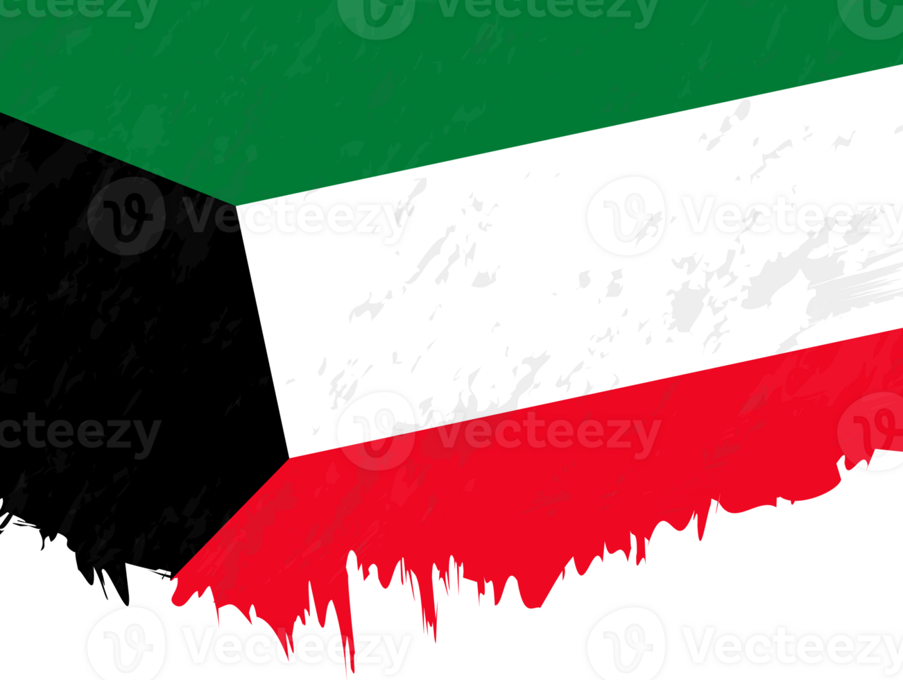 Grunge-style flag of Kuwait. png