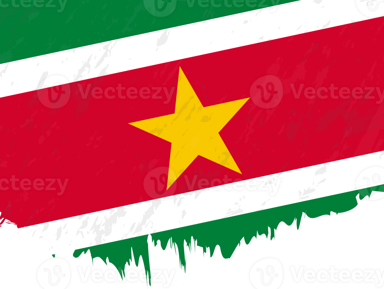 Grunge-style flag of Suriname. png