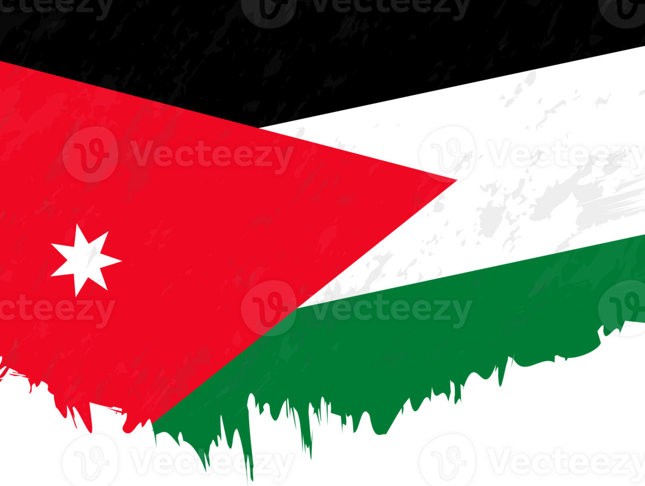 Grunge-style flag of Jordan. png
