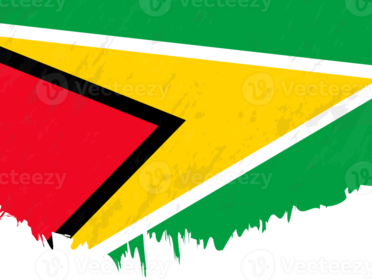 Grunge-style flag of Guyana. png
