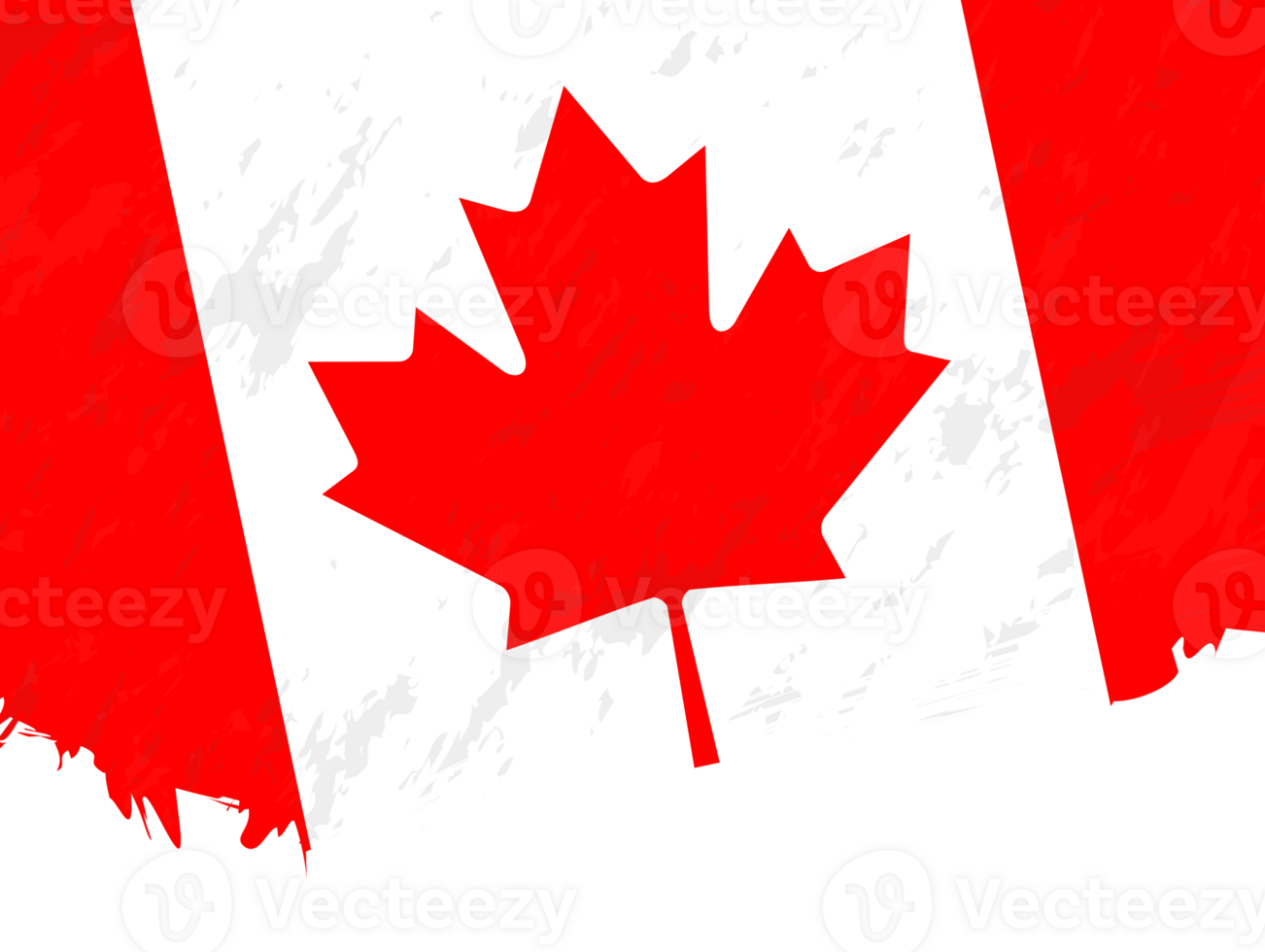 Grunge-style flag of Canada. png