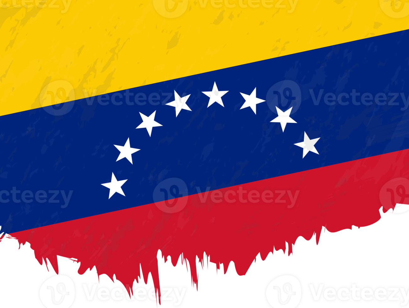 Grunge-Stil Flagge von Venezuela. png