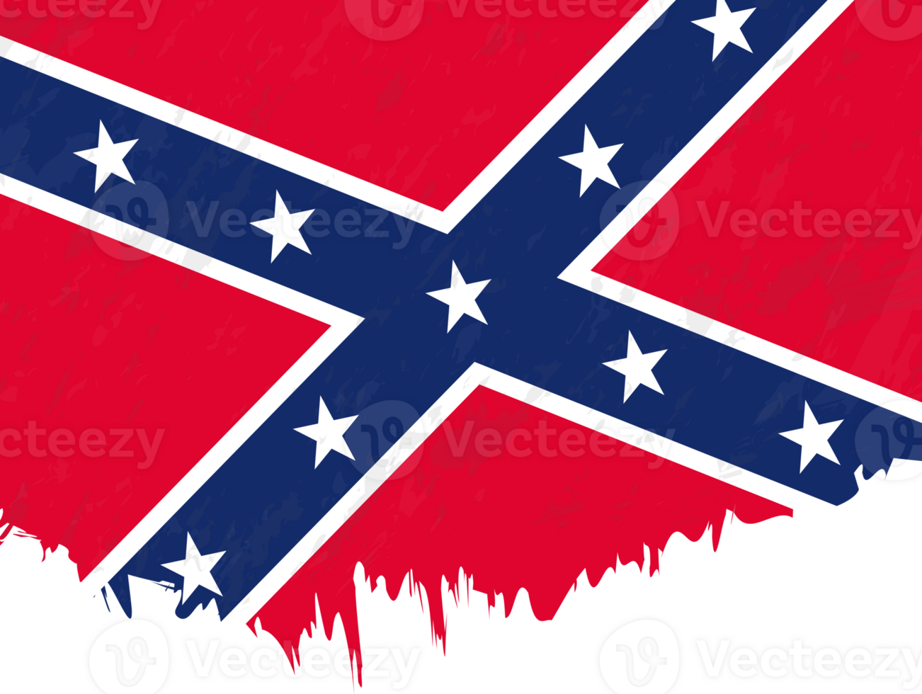 Grunge-style flag of Confederate. png