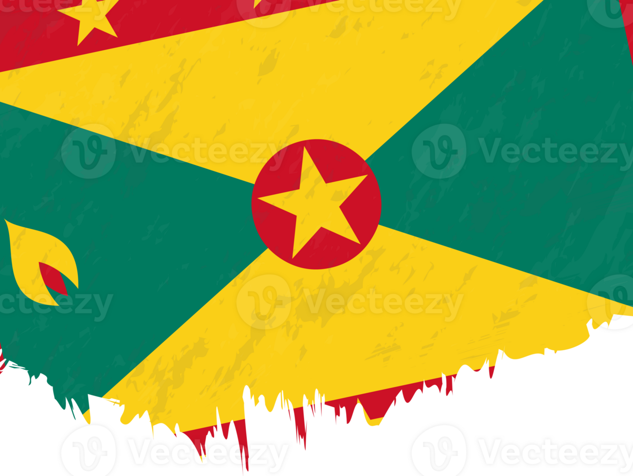 Grunge-style flag of Grenada. png