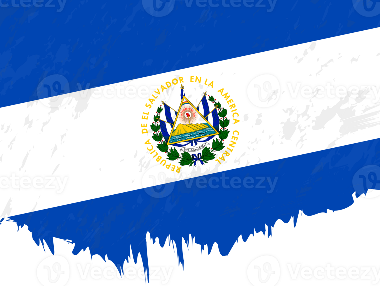 Grunge-style flag of El Salvador. png