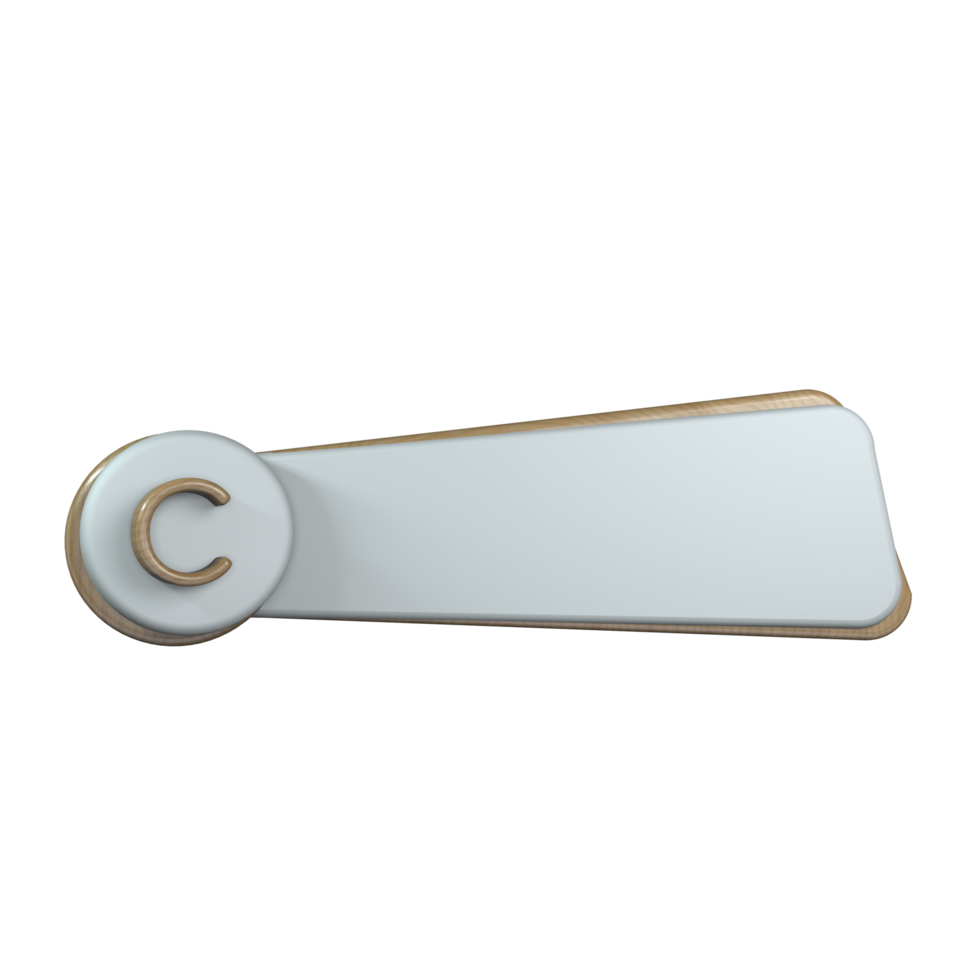 Text Banner with frame and letter c png