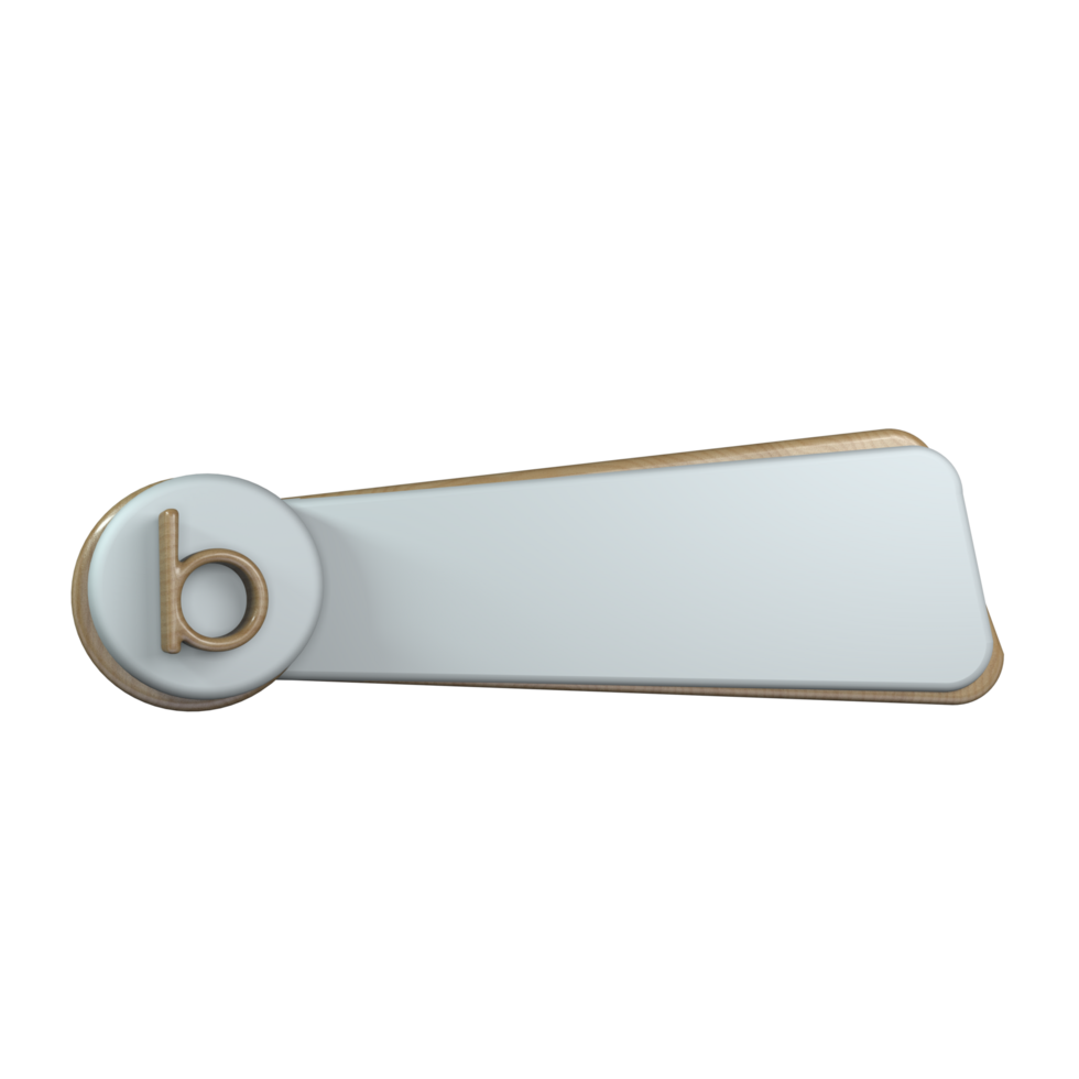 Text Banner with frame and letter b png