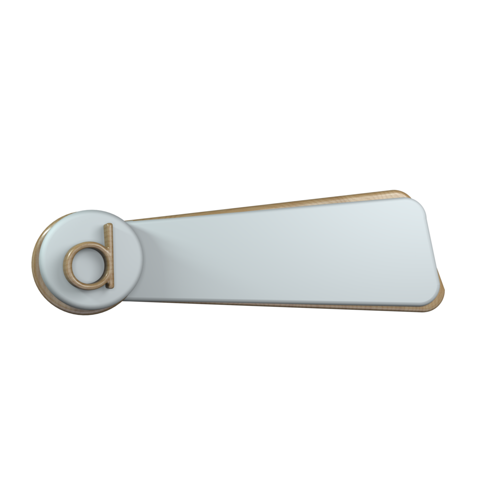 Text Banner with frame and letter d png