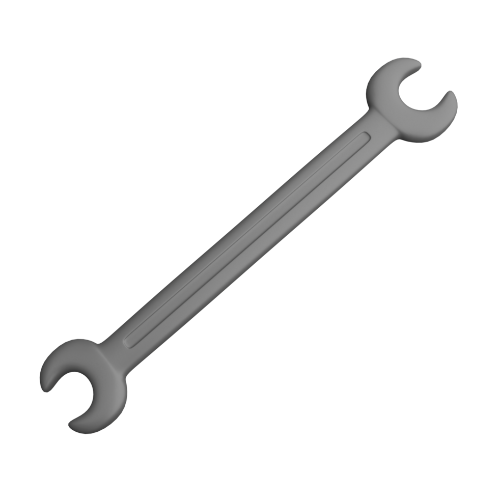 3d illustration of the wrench png
