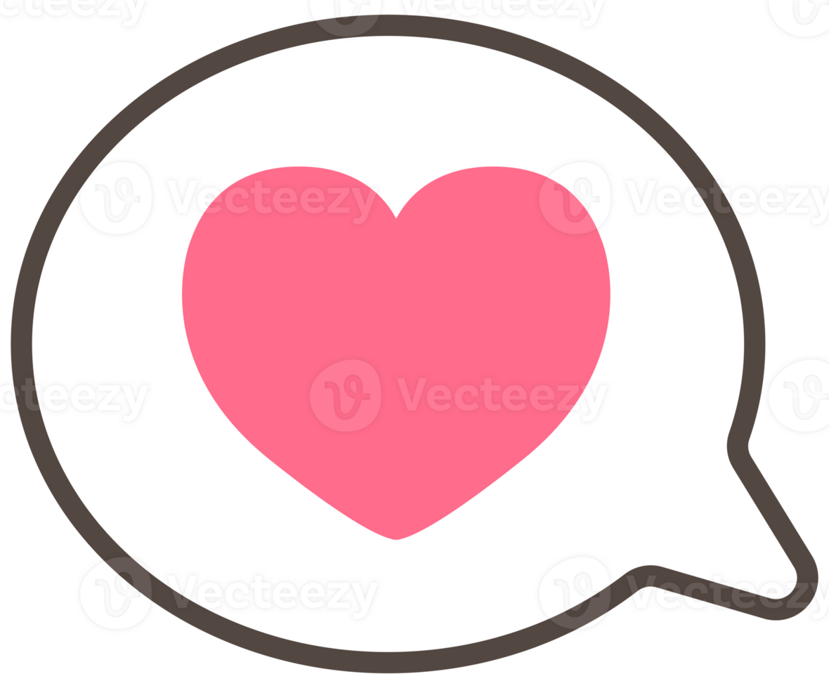 love speech bubble png