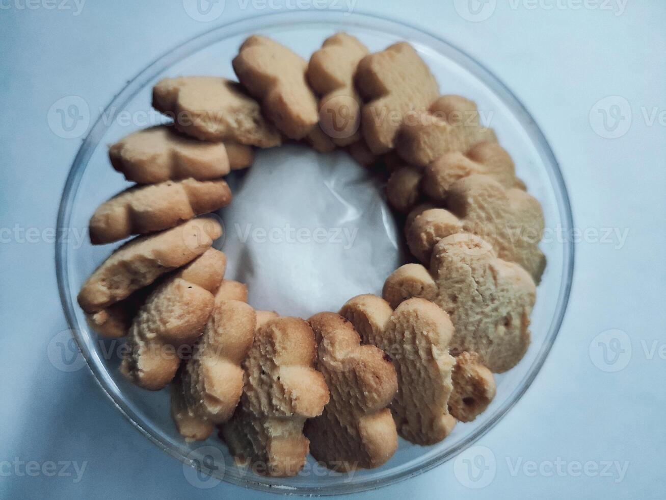 cookies flowers isolated on a white background photo