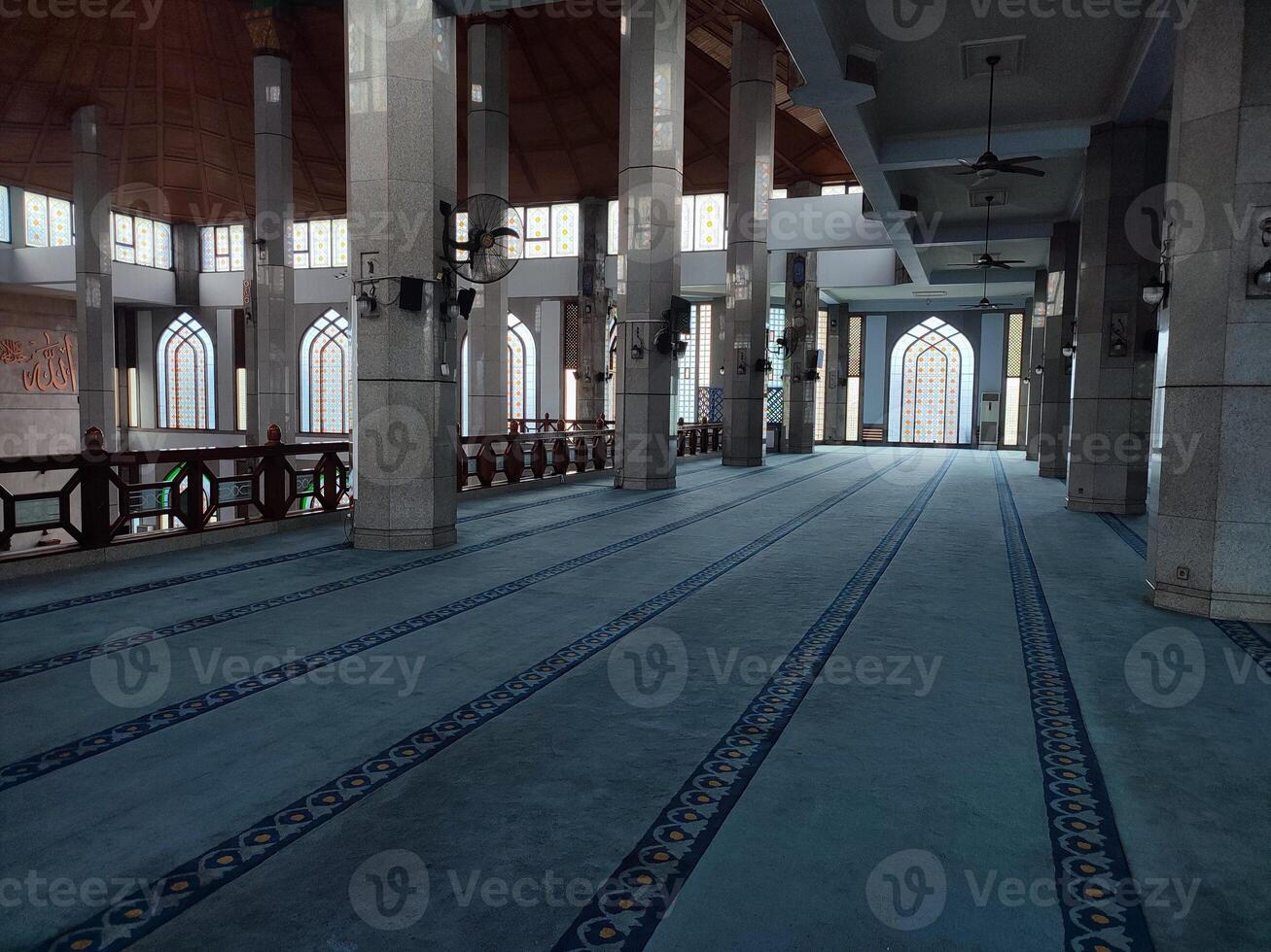 the atmosphere of the mosque is quiet photo