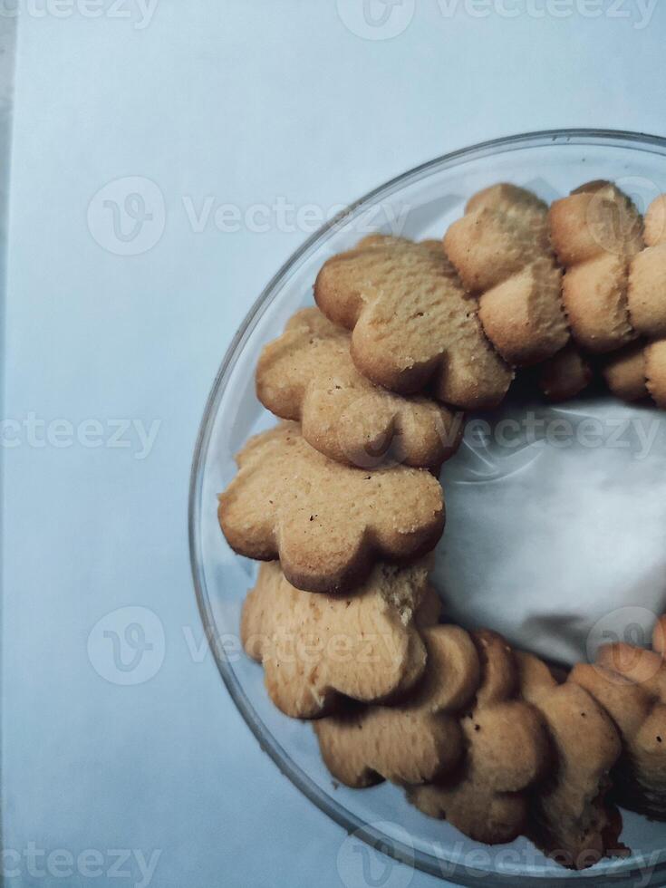 cookies flowers isolated on a white background photo