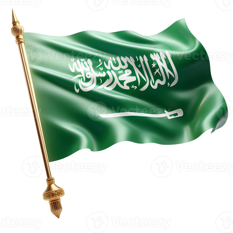 ai genererad saudi arabien flagga png