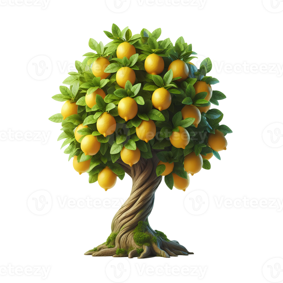 AI generated Lemon Mini Tree PNG
