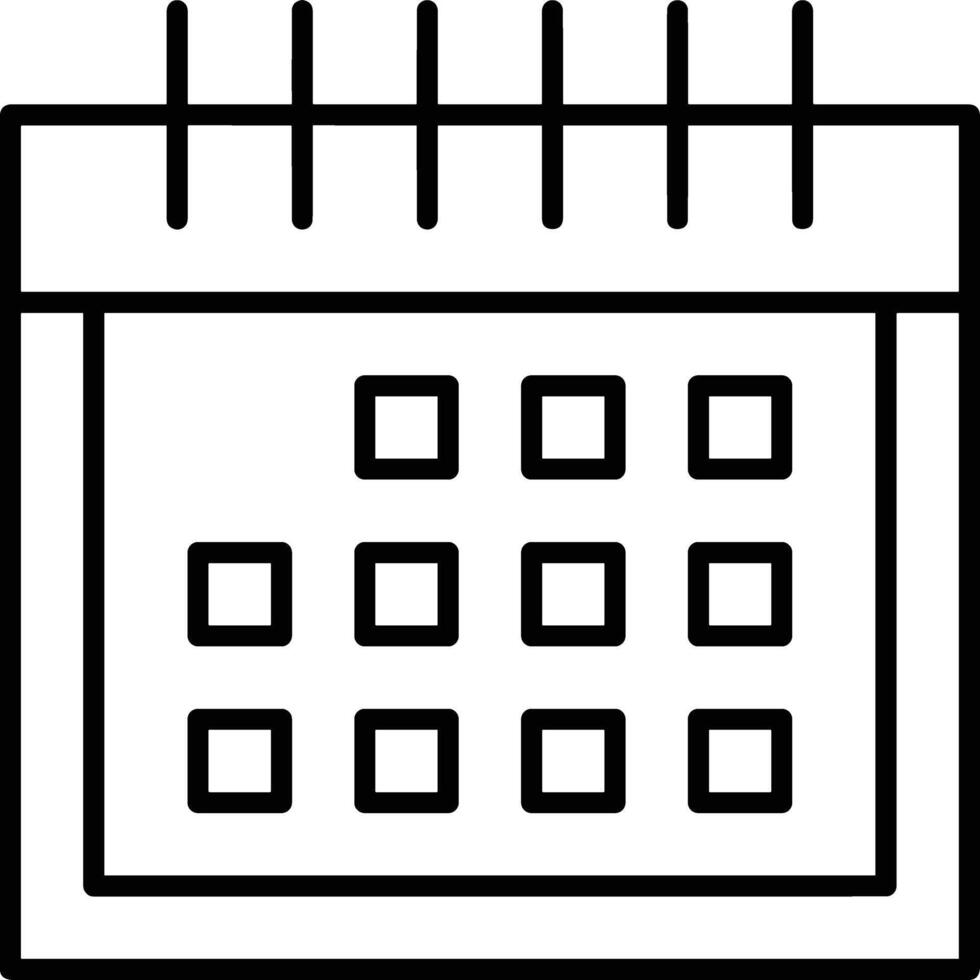 Calendar Icon symbol vector image