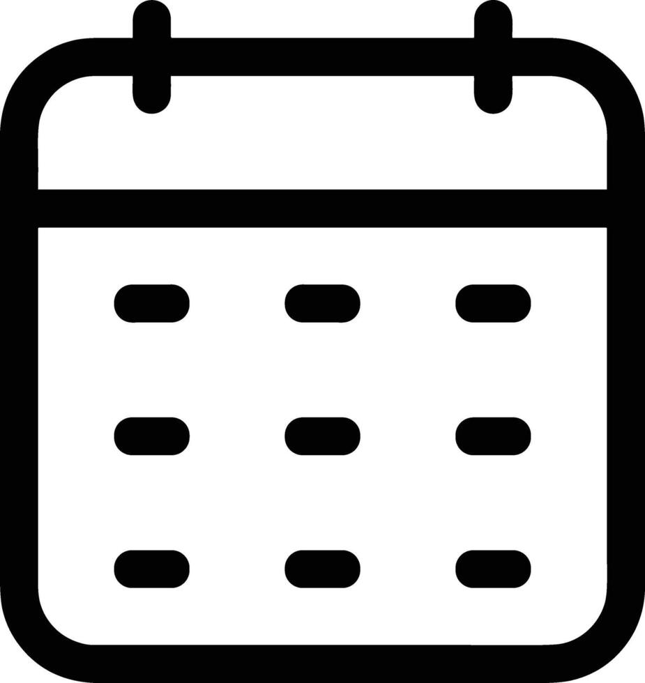 Calendar Icon symbol vector image