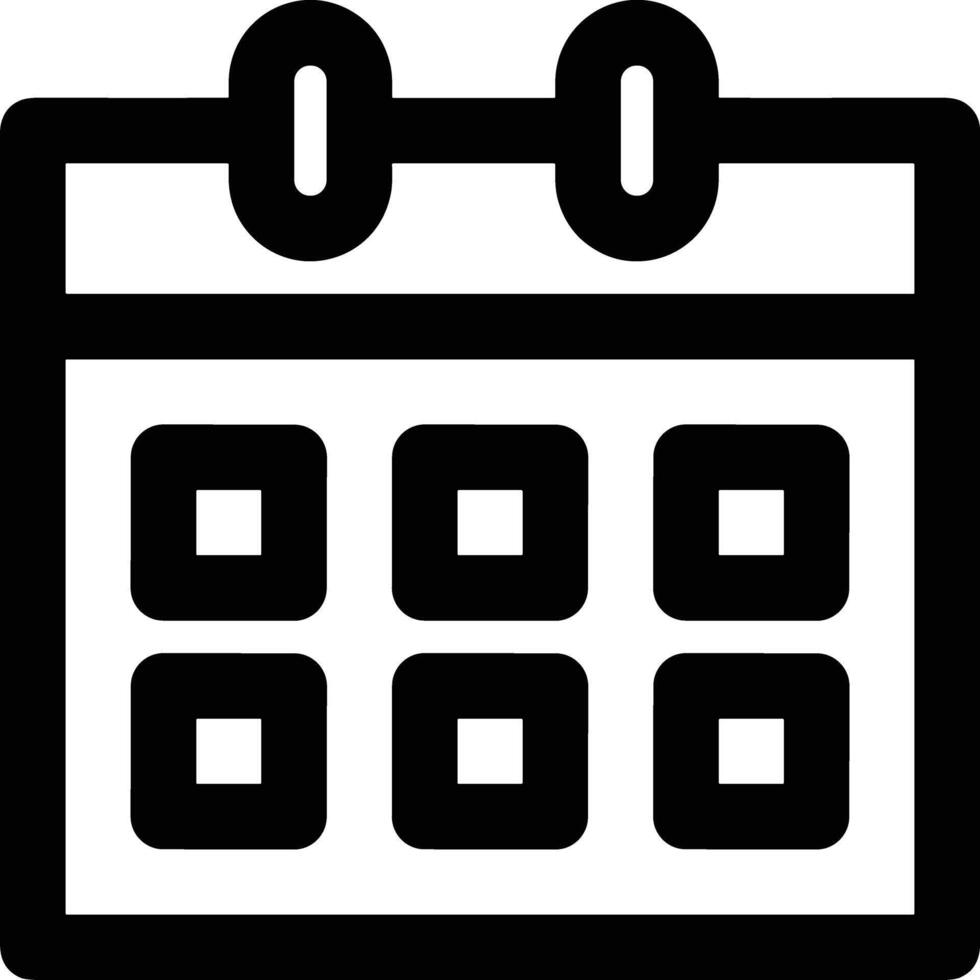 Calendar Icon symbol vector image