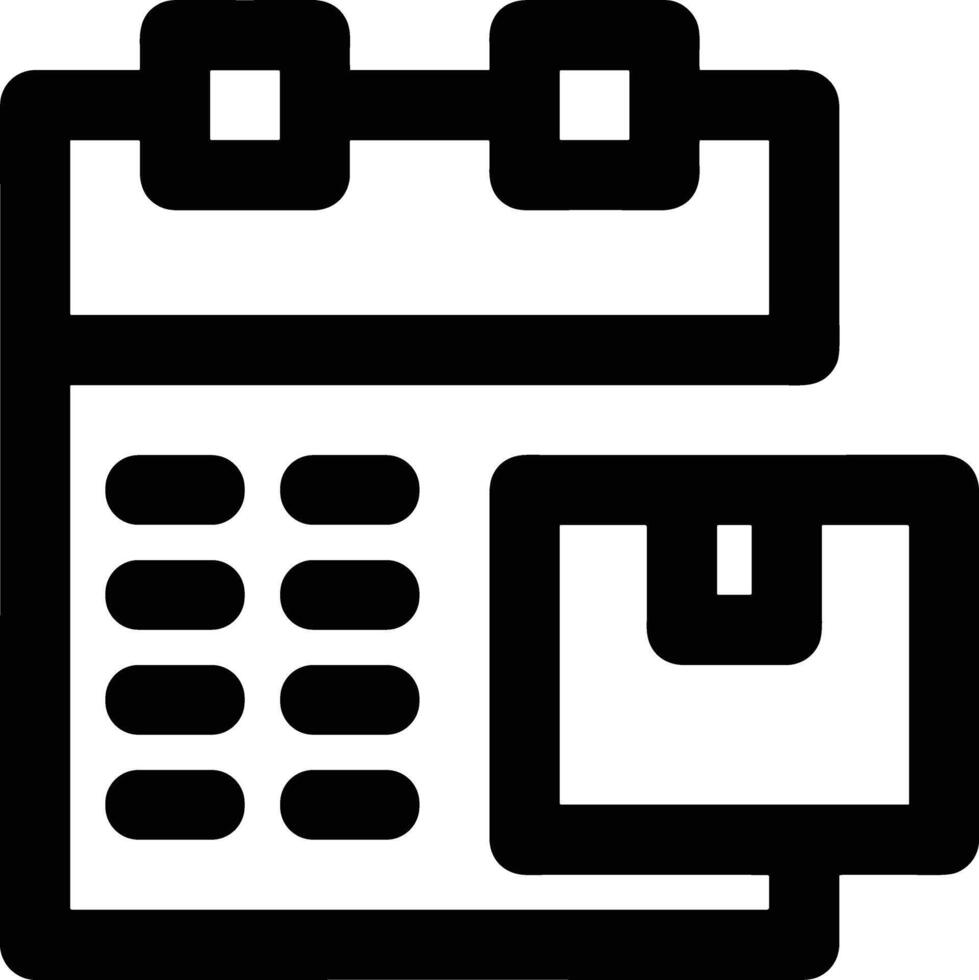 Calendar Icon symbol vector image
