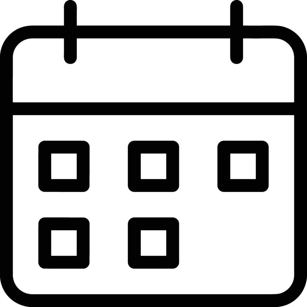 Calendar Icon symbol vector image