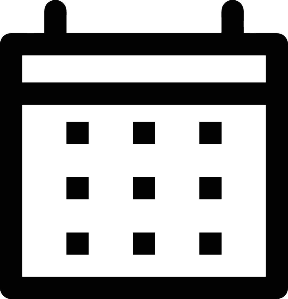 Calendar Icon symbol vector image