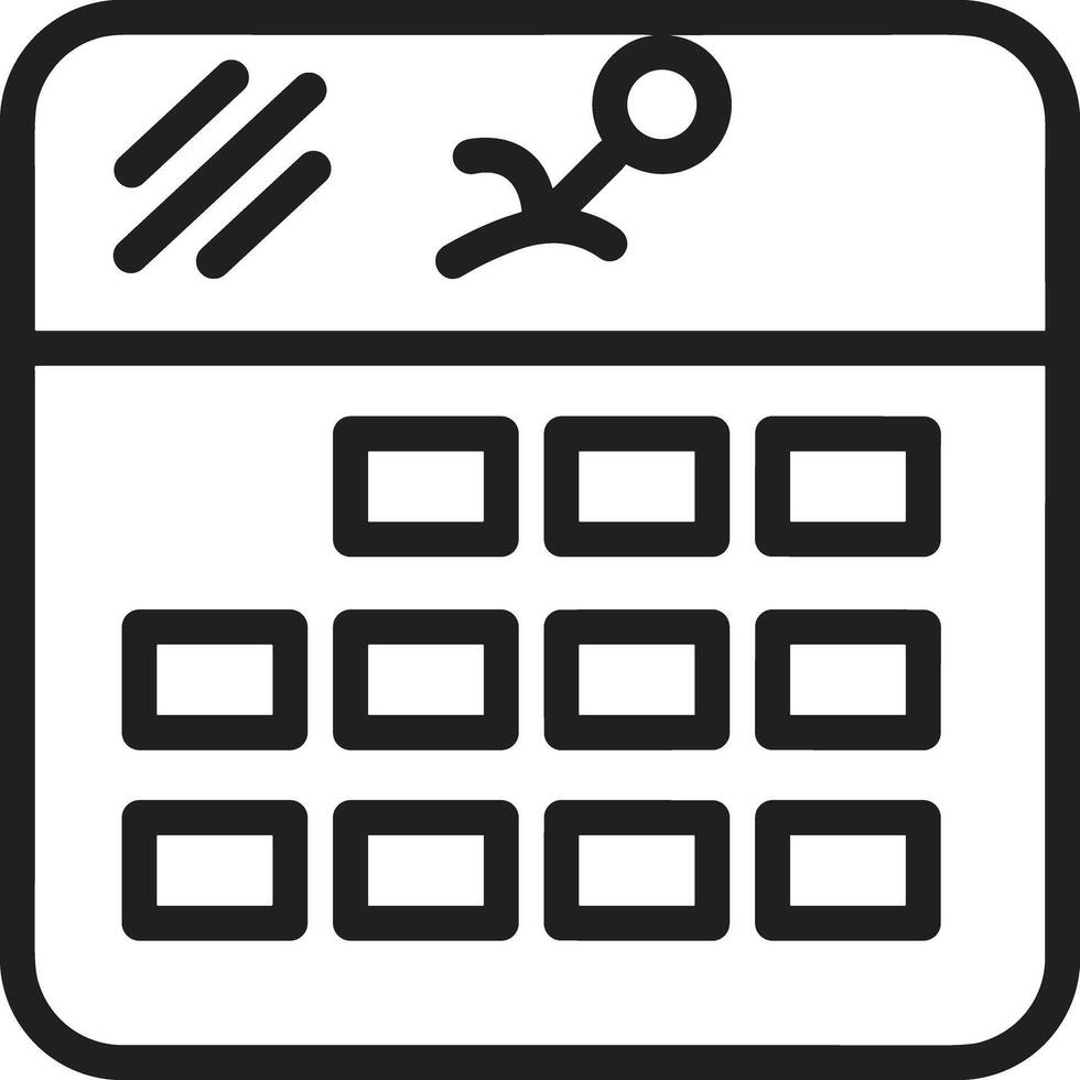 Calendar Icon symbol vector image