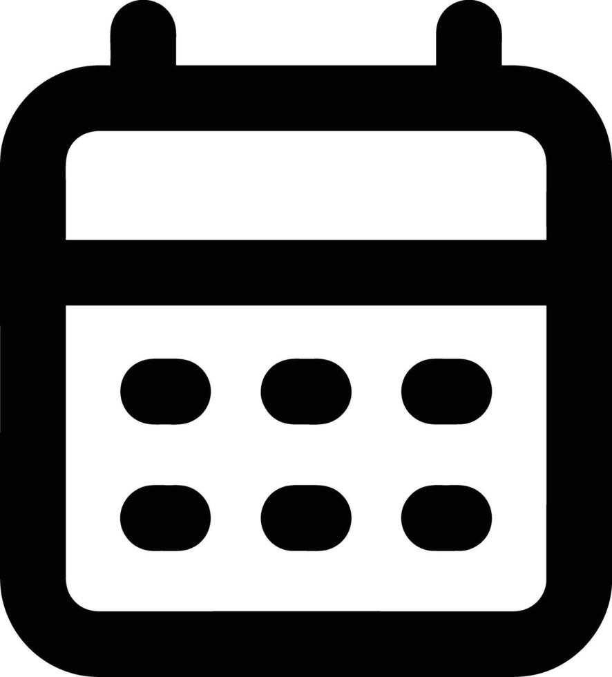 Calendar Icon symbol vector image