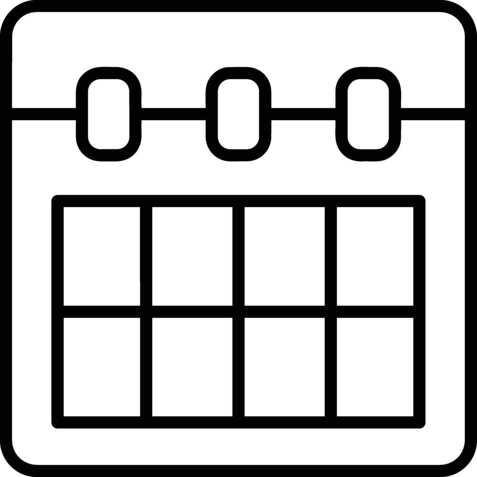 Calendar Icon symbol vector image