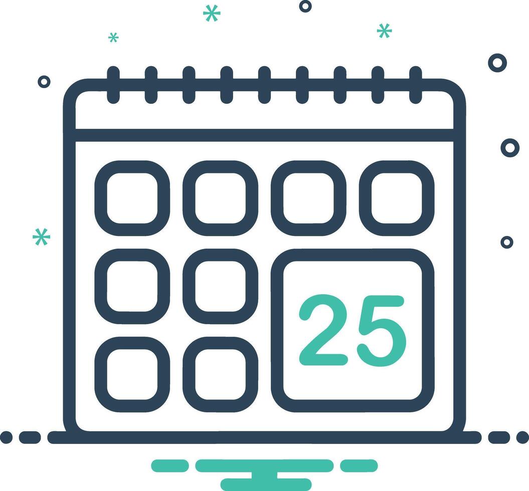 Calendar Icon symbol vector image