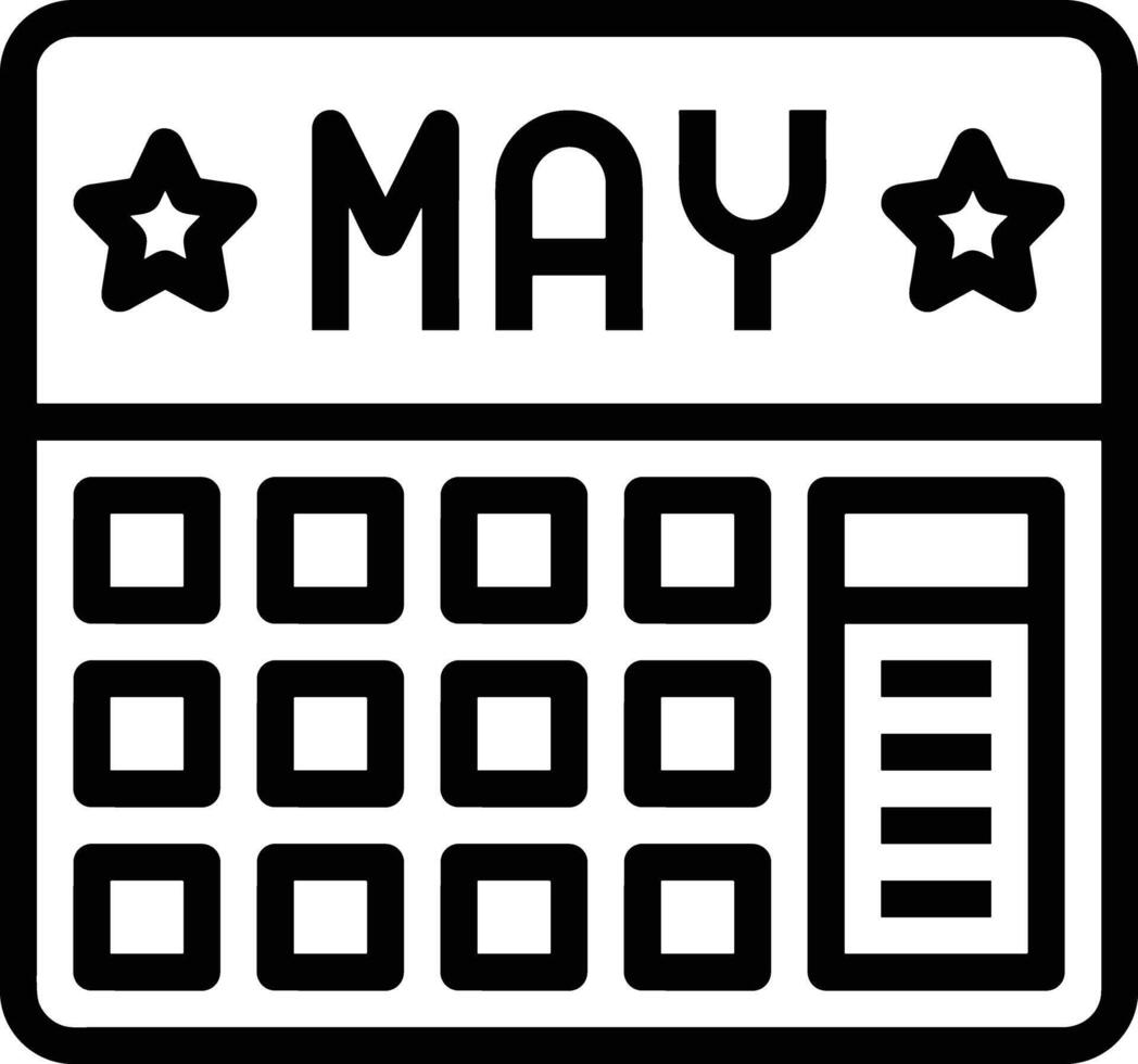 Calendar Icon symbol vector image