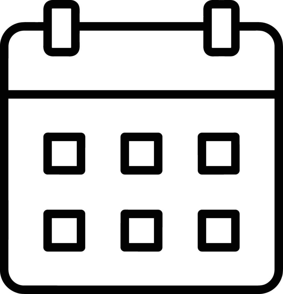 Calendar Icon symbol vector image