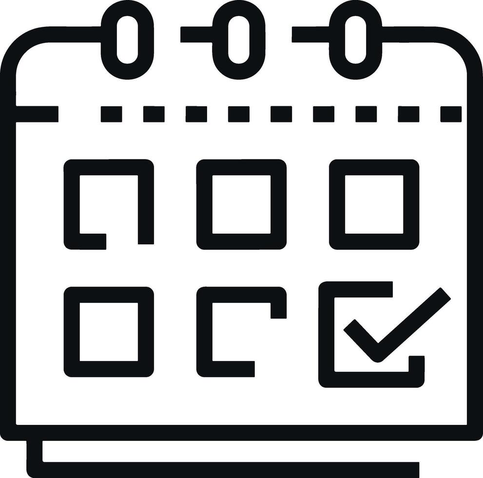 Calendar Icon symbol vector image