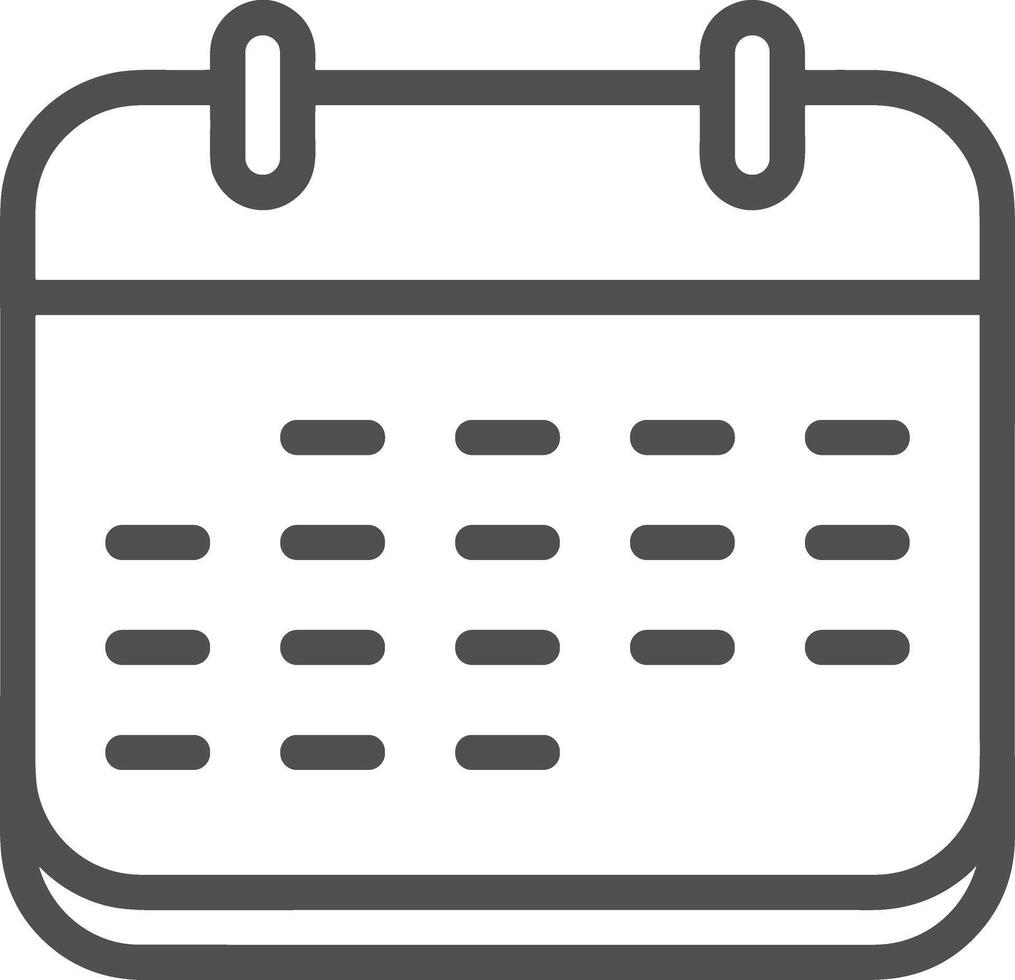 Calendar Icon symbol vector image