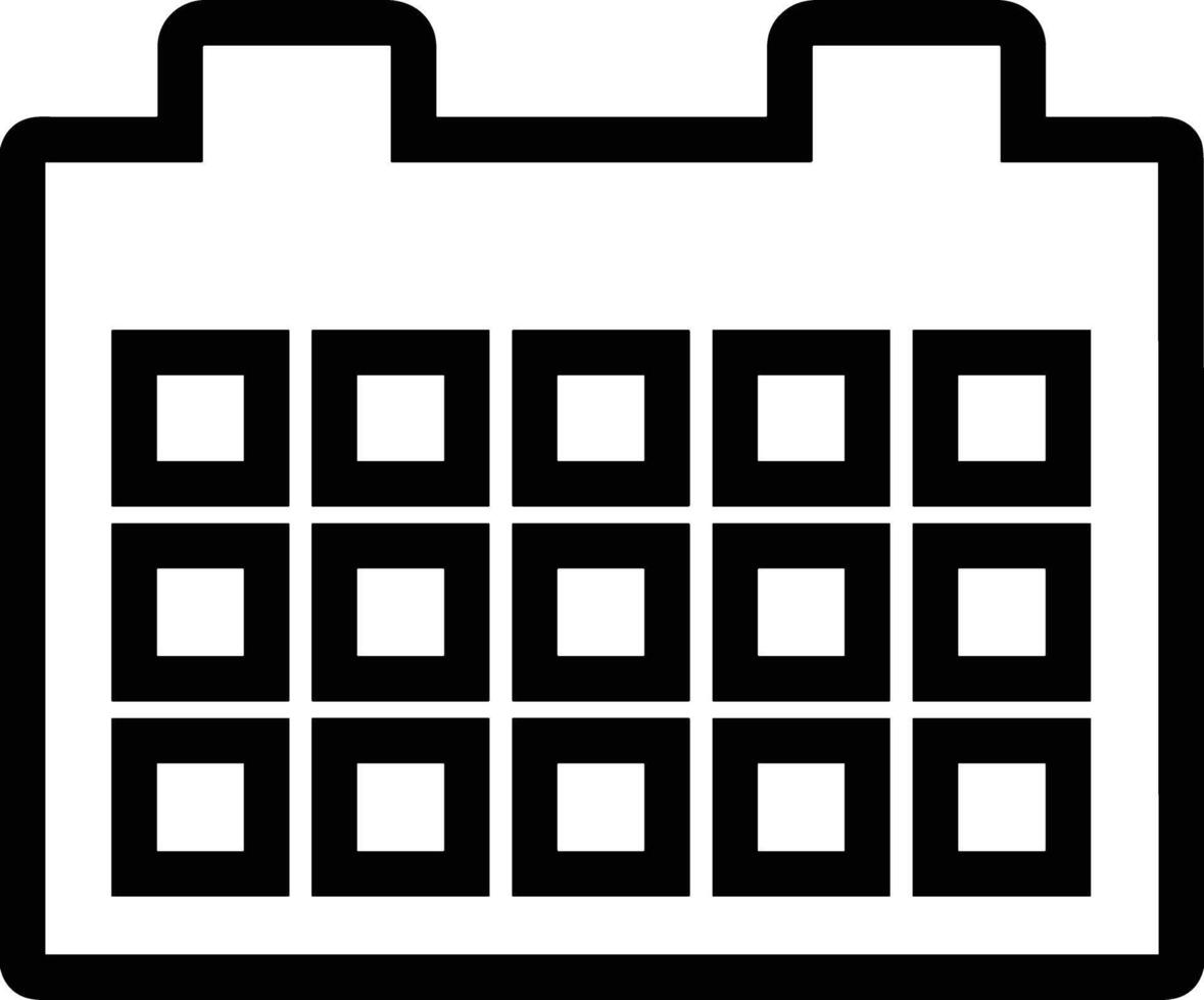 Calendar Icon symbol vector image