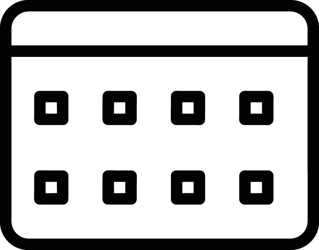 Calendar Icon symbol vector image