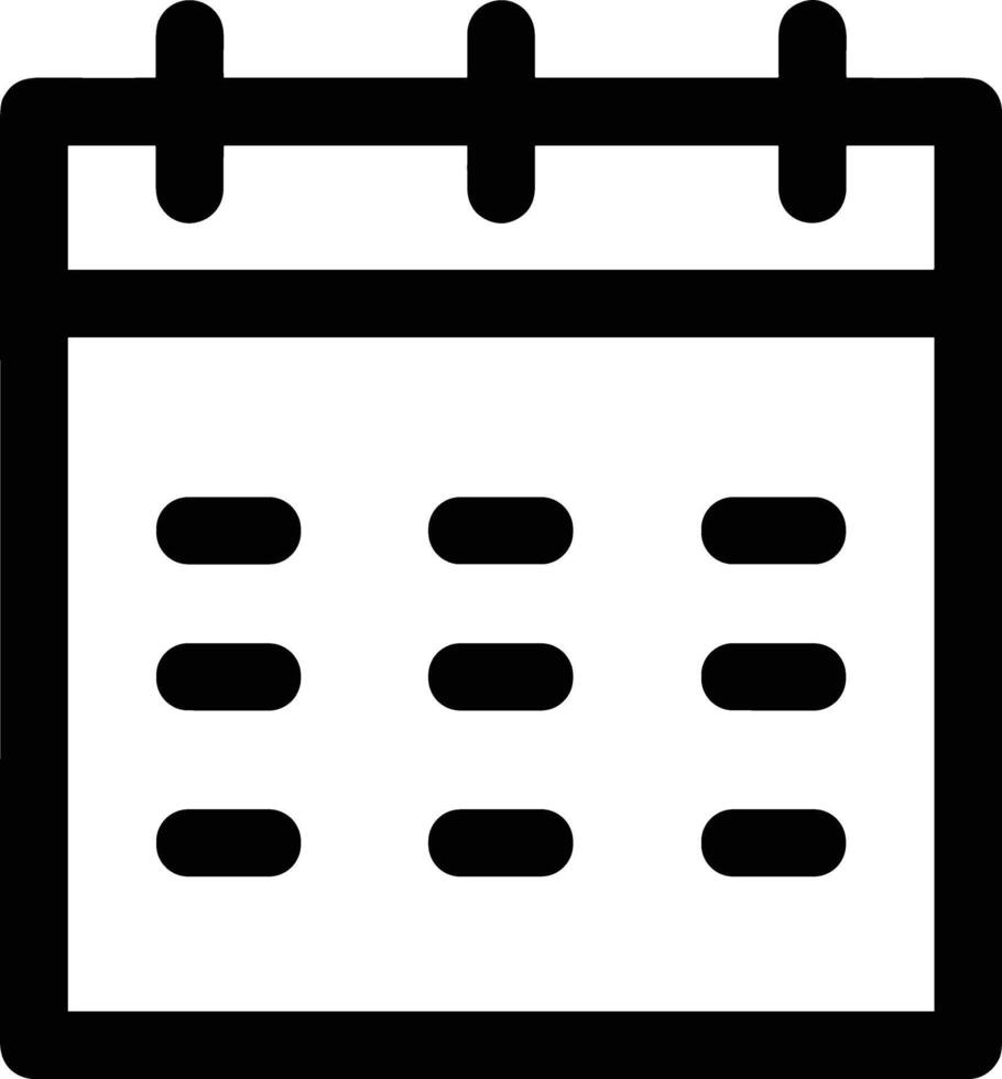 Calendar Icon symbol vector image